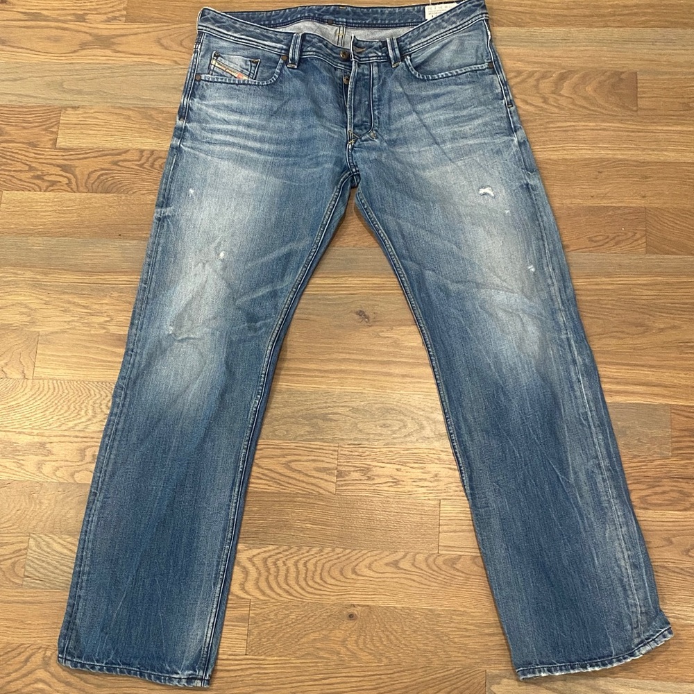 Diesel Classic Blue Straight Fit Jeans